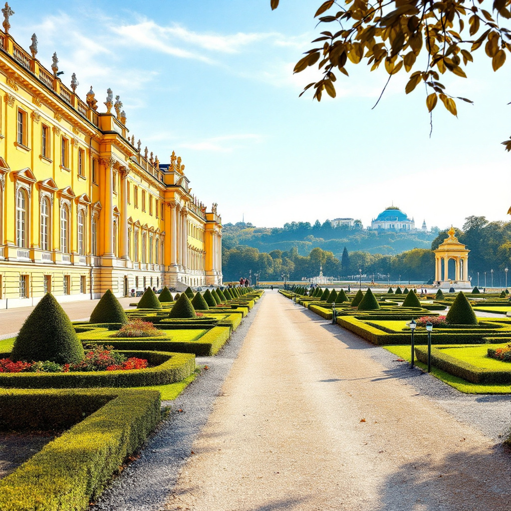 Schloss Schönbrunn Tipps für den Besuch – barocke Palastfassade mit Garten im Morgenlicht