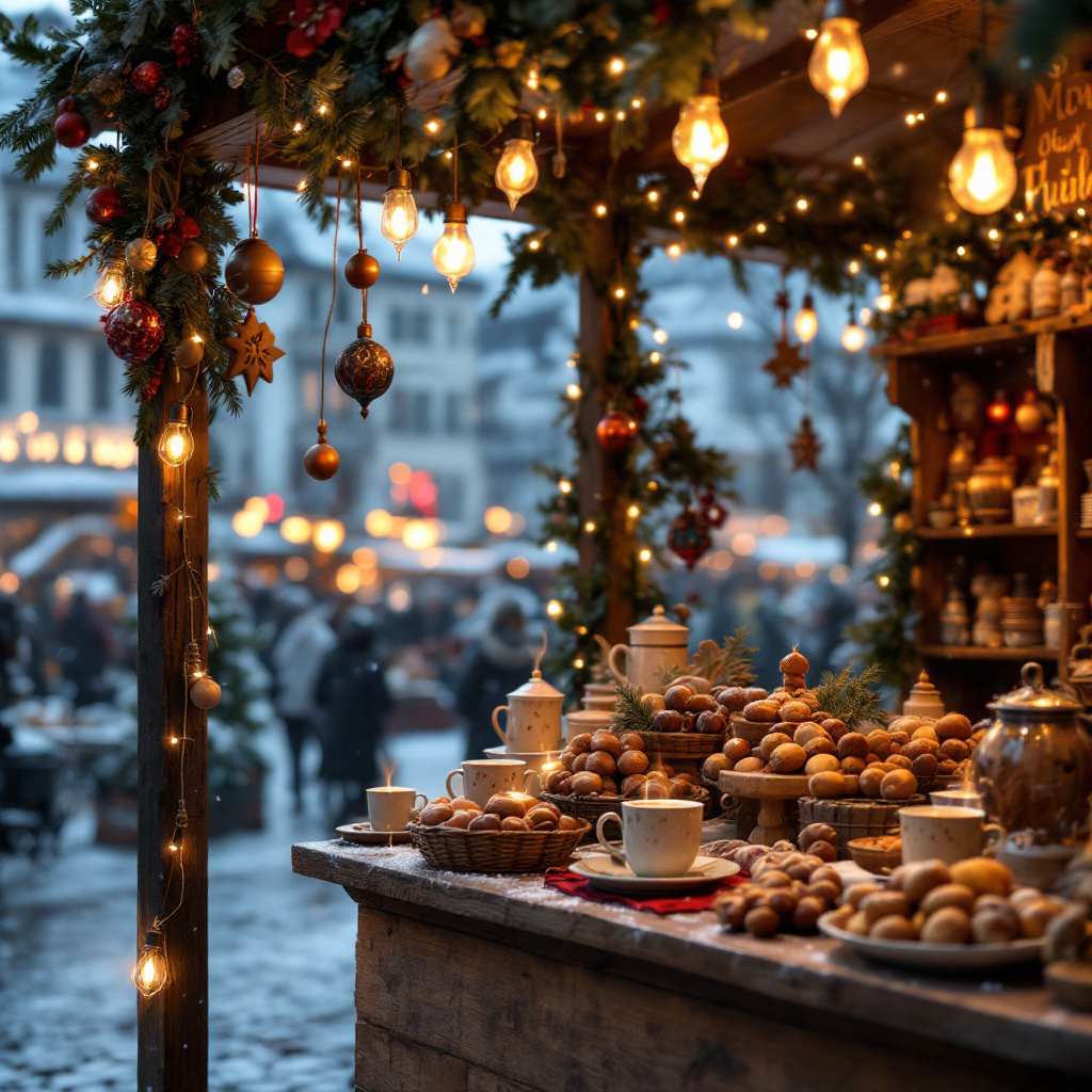 Schönste Weihnachtsmärkte in Österreich mit beleuchteten Ständen, Glühwein und historischer Altstadtkulisse im Schnee
